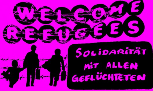 refugees welcome pink