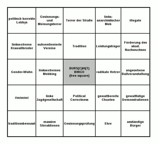 Burschitbingo